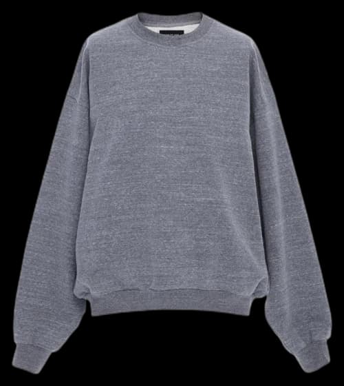 FEAR OF GOD Heavy Terry Crewneck Sweatshirt Grey