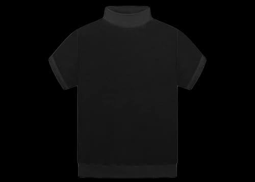 Fear of God Inside Out Mock Neck Sweatshirt Black