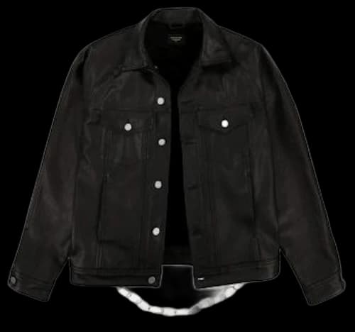FEAR OF GOD Jay-Z Leather Trucker Jacket Black