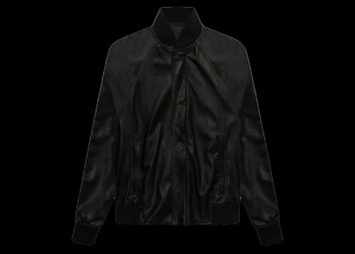 Fear of God Leather Bomber Jacket Black