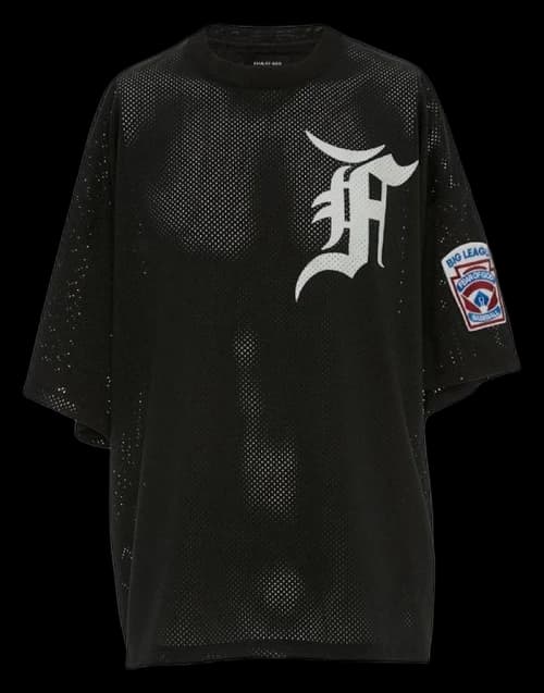 FEAR OF GOD Mesh Batting Practice Jersey Black