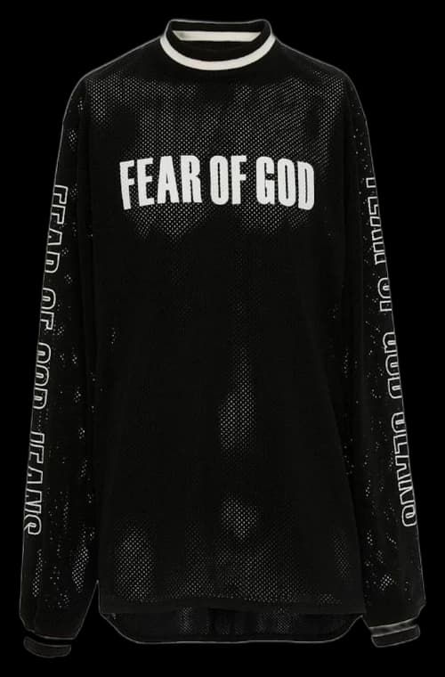 FEAR OF GOD Mesh Motorcross Jersey Black