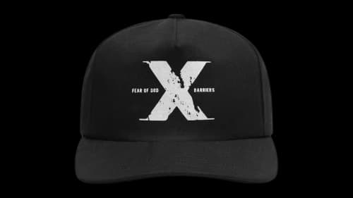 Fear of God Printed X Snapback Off Black