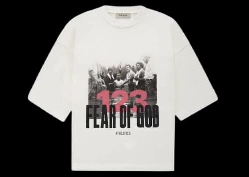 Fear of God x RRR123 Stop Running Tee White