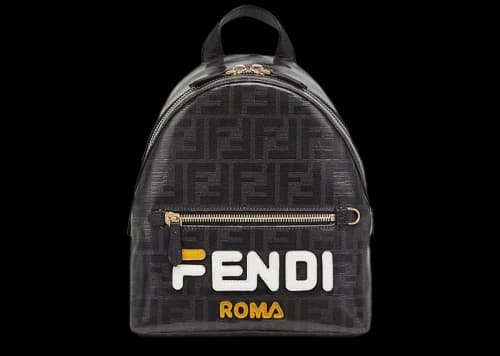 Fendi Mania Backpack FF Mini Black