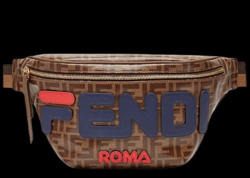 Fendi Mania Belt Bag FF Brown