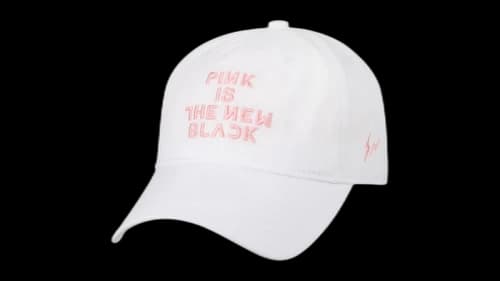 Fragment x BLACKPINK Pink Is The New Black Cap White