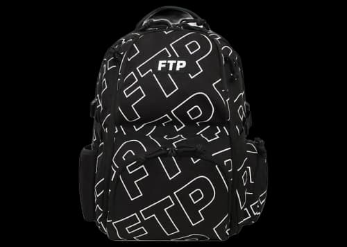 FTP All Over Outline Logo Backpack Black