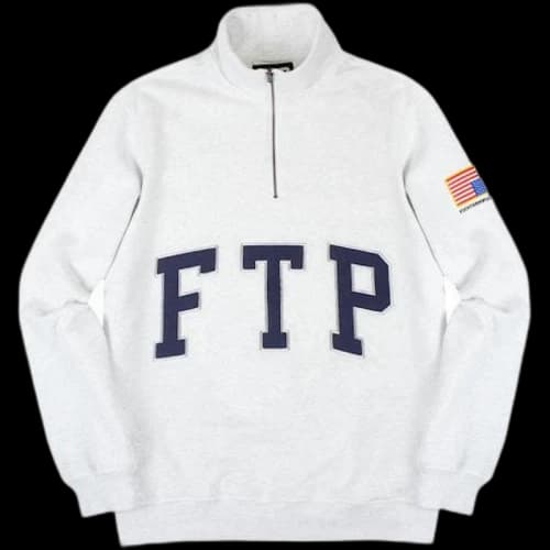 FTP Arch Quarter Zip Jacket Ash
