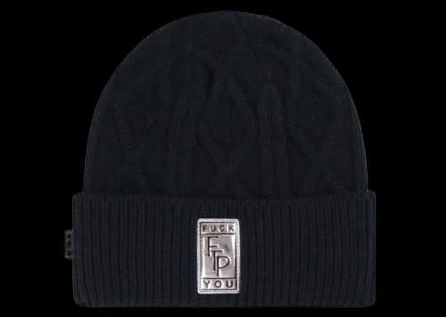 FTP Big Body Cable Knit Beanie Black