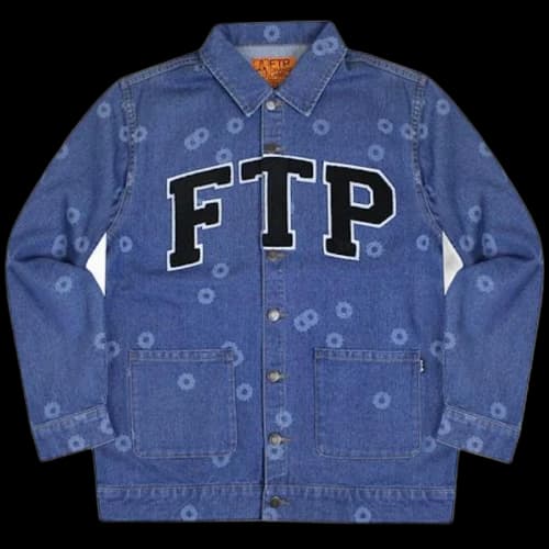 FTP Bullet Hole Denim Jacket Washed Indigo