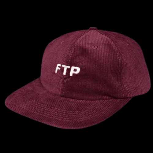 FTP Corduroy Logo Hat Maroon