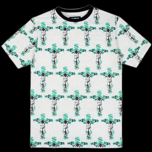 FTP Crucifix Tee Ash