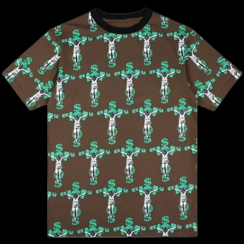 FTP Crucifix Tee Brown