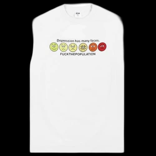FTP Faces Tee White