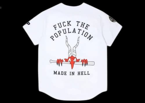 FTP Fuck Baseball Jersey White