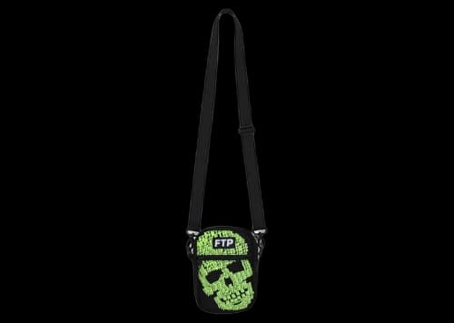 FTP Glow in the Dark Skull Side Bag Black