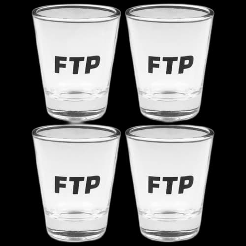 FTP Logo Shot Glasses (4 Pack) Clear