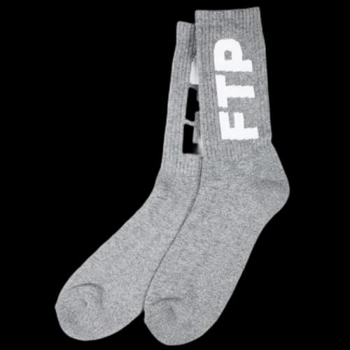 FTP Logo Sock Heather Gray