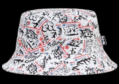 FTP Postal Reversible Bucket Hat White