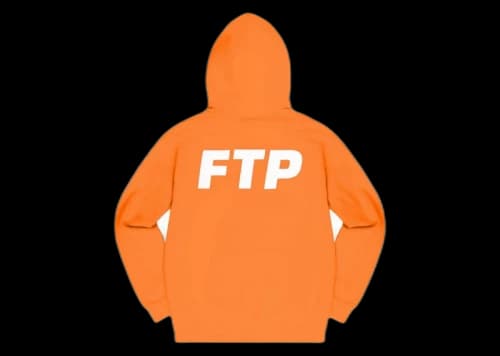 FTP Puff Print Logo Pullover Orange