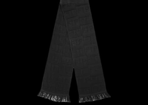 FTP Repeat Logo Knit Scarf Black