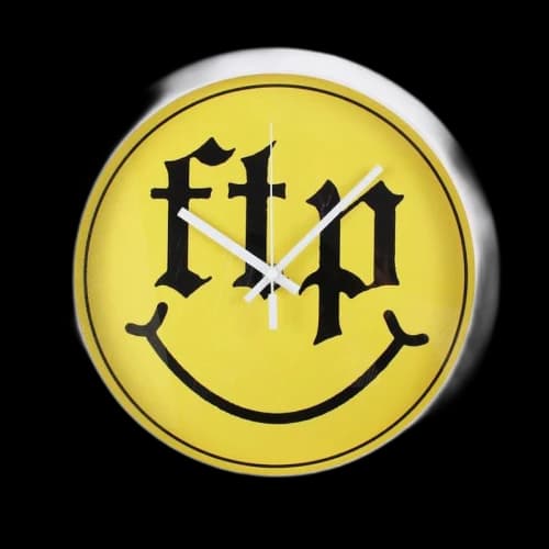 FTP Smiley Clock Yellow