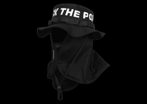 FTP Spell Out Face Mask Boonie Hat Black