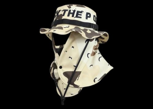 FTP Spell Out Face Mask Boonie Hat Desert Camo