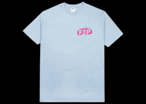 FTP Splatter Logo Tee Carolina Blue