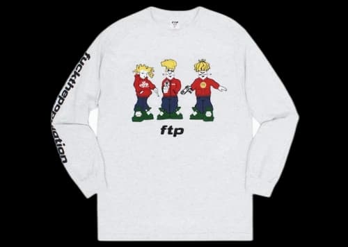 FTP Spliffy L/S Tee Ash