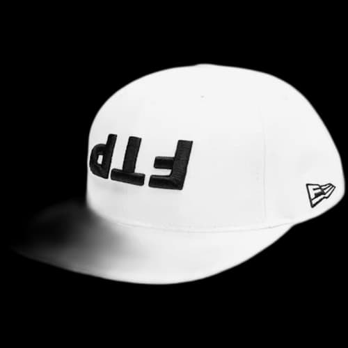 FTP Upside Down Fitted Hat White