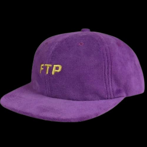 FTP Velour Logo 6 Panel Purple