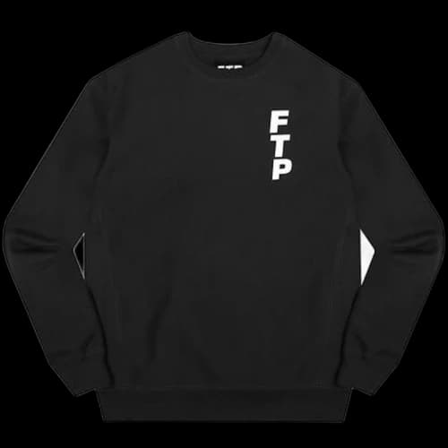 FTP Vertical Logo Crewneck Black