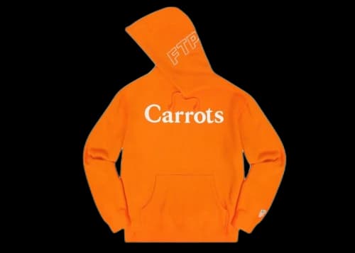 FTP x Carrots Logo Pullover Hoodie Orange