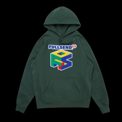 Full Send 69 Hoodie Forest Green