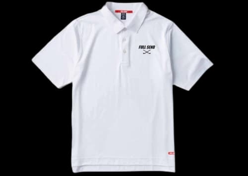 Full Send Albatross Golf Polo White