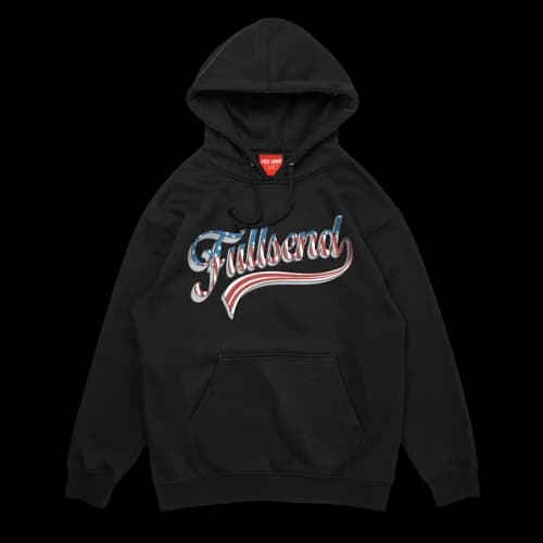 Full Send American Flag Hoodie Black