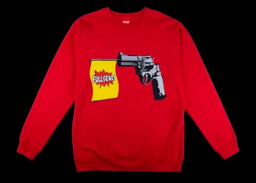 Full Send Bang Crewneck Red