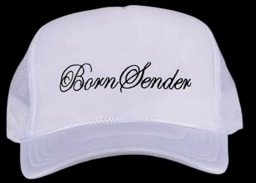 Full Send Born Senders Hat White