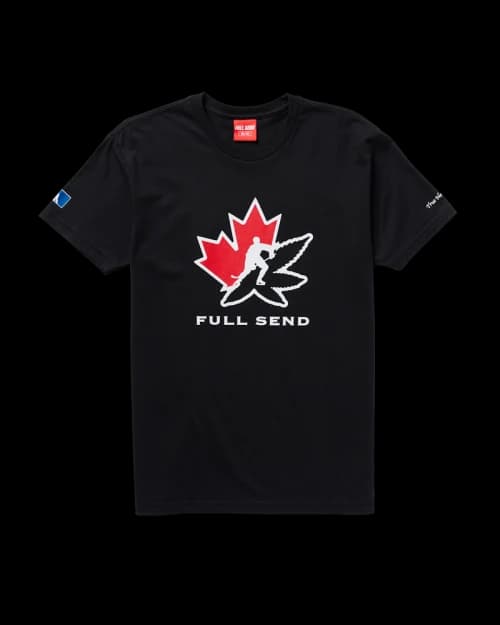Full Send Canada Marijuana T-shirt Black