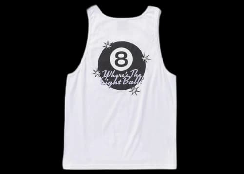 Full Send Eight Ball Tank White