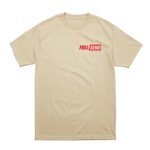 Full Send Fear Factor Tee Sand