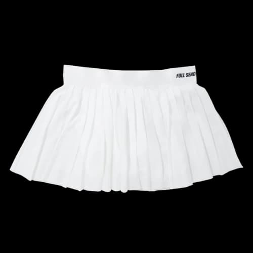 Full Send Fitness Send It Skirt White