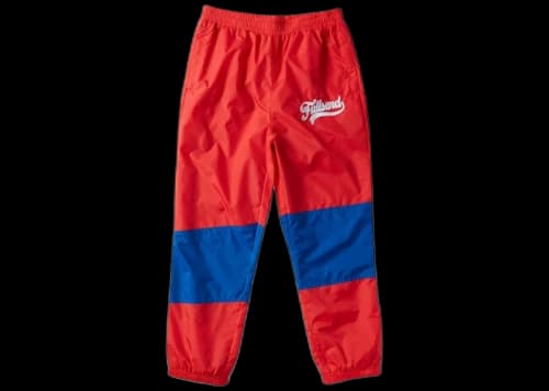 Full Send FS Nylon Logo Joggers Red