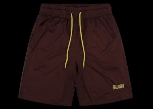 Full Send FS Sportswear Mesh Shorts Burgundy