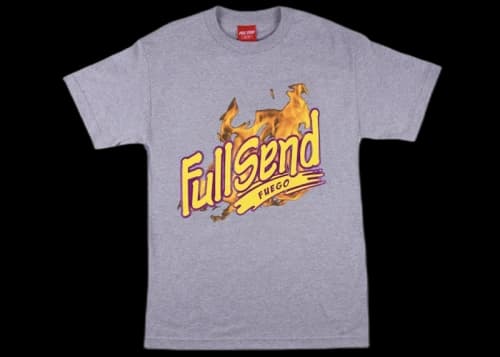 Full Send Fuego Tee Grey