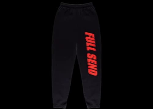 Full Send Glitch Sweatpants Black