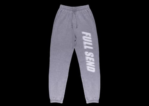 Full Send Glitch Sweatpants Grey
