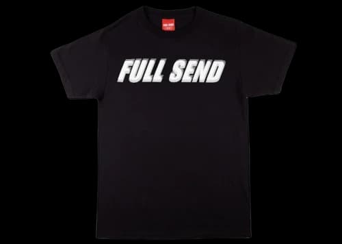 Full Send Glitch Tee Tee Black